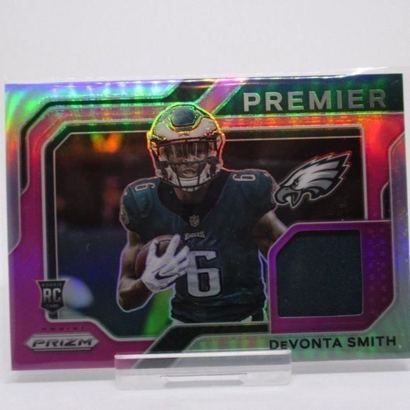 Panini Other - Devonta Smith 2021 Panini Prizm NFL Pink Premier Jersey Patch RC Rookie PJ-5